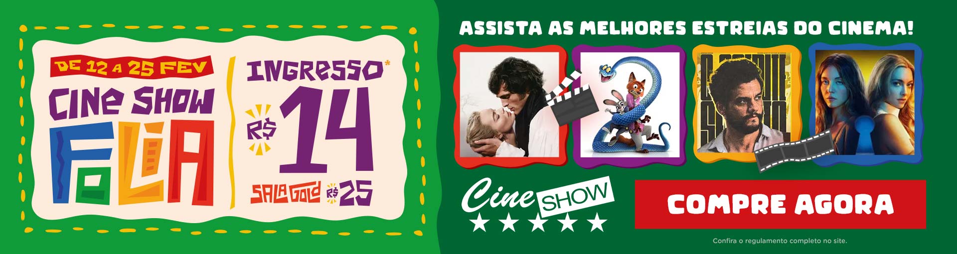 Banner: Cine Show Folia - Gold